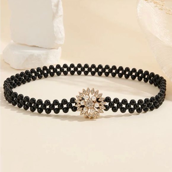 Faux Pearl Decor Belt - Picture 1 of 4